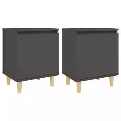 2x Wooden Bedside Tables Drawers Storage Side Lamp Cabinets Bedroom Nightstand • $70.34
