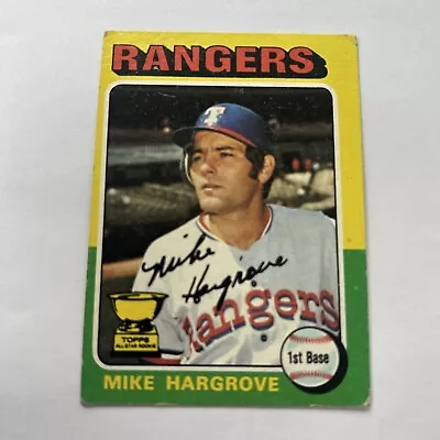 1975 Topps - #106 Mike Hargrove (RC) • $2