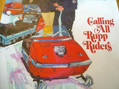 1971 Vintage RUPP RIDERS Club Snowmobile Brochure  • $15.99