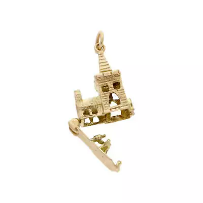 Pre-Owned 9ct Yellow Gold Opening Church Wedding Charm 9ct Gold Unisex • £126.50