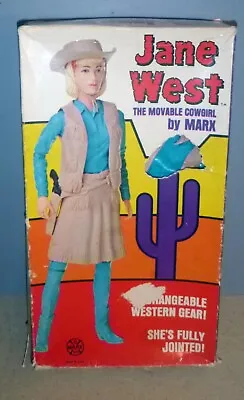 MARX Johnny West Series Vintage JANE WEST The Movable Cowgirl With Box & Accs • $49.95