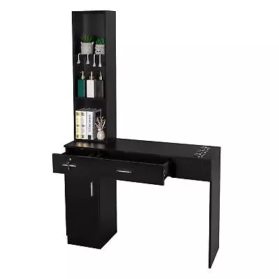 Dressing Table Beauty Salon Hair Styling Barber Station With Drawer Makeup Desk • $149.98