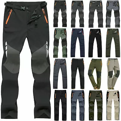 Women Men Cargo Waterproof Rain Motorcycle Hiking Fishing Work Trousers Pants • $35.15