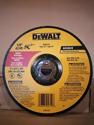 Dewalt DW47197 7  Metal Grinding Wheels 6 Per Box • $18.21