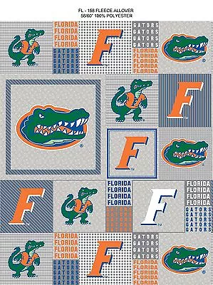 University Of Florida Fleece Fabric-florida Gators Fleece Fabric-fl158 • $14.99