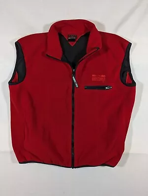 Marmot Vest Mens XL Full Zip Red Gore Windstopper Fleece Outdoors Hiking Camp • $29.99