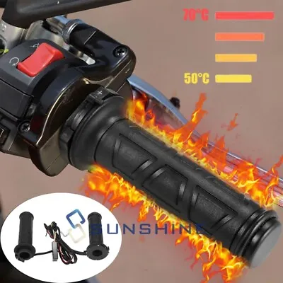 Universal Warm Grip Electric Hand Heated Grips Handlebar Warmer Motorcycle ATV • $21.59