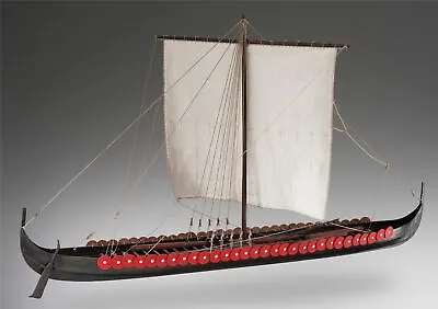 Dusek D005 Viking Longship - Plank-On-Frame Wood Ship Model Kit - 1:35 Scale • $199.99