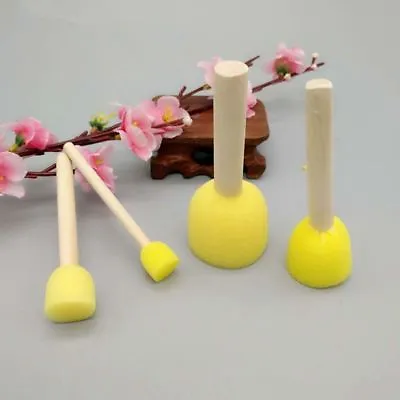 $3.29 • Buy 4/20PCS DIY Stencil Brush Sponge Tool Furniture Craft Sponge Paint Foam