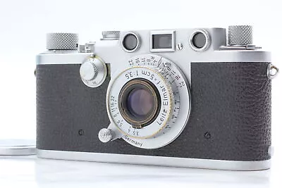 [Near MINT]  Leica IIf Red Dial Film Camera W/ Red Elmar 5cm F3.5 From JAPAN • $1055.15