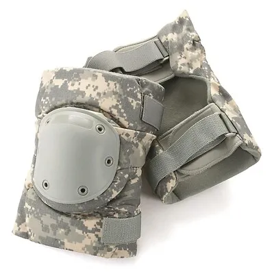 NEW US ARMY MILITARY KNEE PADS ACU COMBAT TACTICAL Large NEW With Writing • $10.90