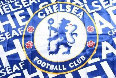 Chelsea Soccer Flag England CFC Football Official  5ft X 3ft NEW 150x90cm. • £17