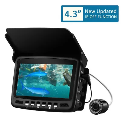 4.3  30M Underwater Fish Finder Fishing Camera Depth IP Infrared Light DVR TF • $215.14