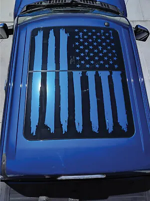 2019 Ford F-150 Dual Panel Moonroof Tattered Flag Sunroof Vinyl Decal Graphics • $89.95