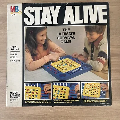 $29.50 • Buy Vintage Board Game 1971 Stay Alive Milton Bradley Survival Marble Game Complete
