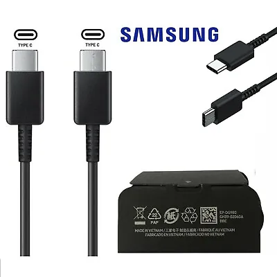 £3.99 • Buy Genuine Samsung Super Fast Charger Cable USB Type-C To C Lead