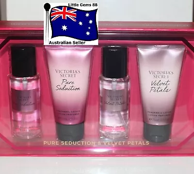 Victoria's Secret * Pure Seduction & Velvet Petals Mist & Lotion Gift Set 75ml • $49.95