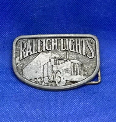 Vintage Raleigh Lights Metal Belt Buckle Trucking Semi-Truck Mack Theme • $9.94