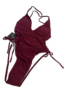 Zaful Forever Young Raspberry Color Swimsuit One Piece Size 6 US Bathing Suit • $15