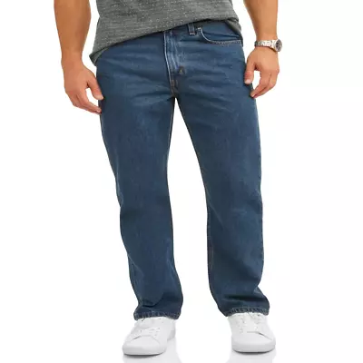 Mens Jeans Denim Classic Pants Big Size (30-54) Men's Relaxed Fit Jeans  • $25.99