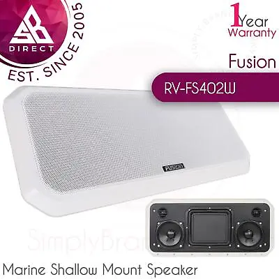 £123.88 • Buy Fusion RV-FS402W Sound Panel Shallow Mount Speaker System│Marine/Boat│White│InUK