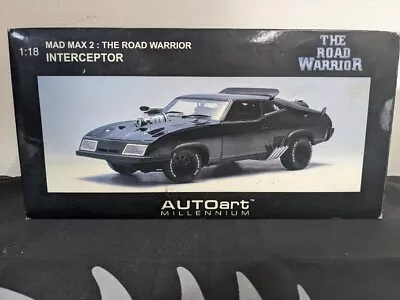 Mad Max 2 Diecast Car 1/18 The Road Warrior Interceptor AUTOart Millennium USED • $396.60