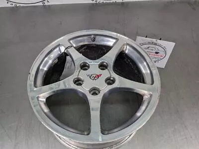 2000-04 C5 Corvette Wheel 17x8.5 Front Aluminum 5 Spoke High Polished - OEM • $239.95