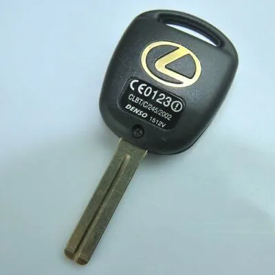 2 New Replacement Key Case Shell Keyless Remote Fob Uncut Blade Lexus Gold Logo • $12.95