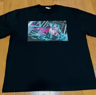 FILA X Hatsune Miku Collaboration T-shirt L Black Japan Limited Vocaloid • $95