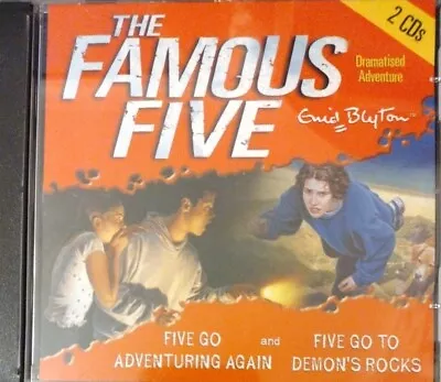 Enid Blyton - Famous Five - Go Adventuring Again & To Demon's Rocks - Audiobook • £24.95