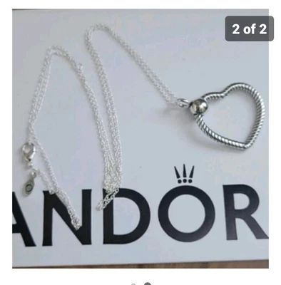 £44.99 • Buy  PANDORA Heart Opening Pendant On Chain 70cm #390342P  Boxed 