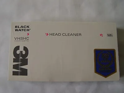 3M Black Watch VHS Head Cleaner Cleaning Cassette Tape • $23