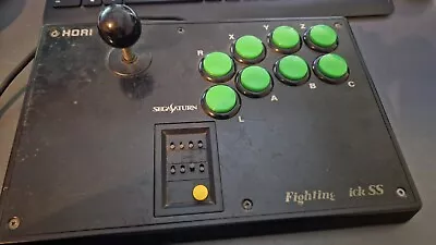 HORI FIGHTING STICK SS Sega Saturn JoyStick Arcade Controller HSS-07 JapanVer • £35