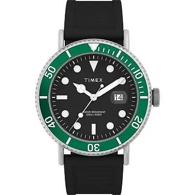 Timex Men's Watch Portside Rotating Bezel Black Dial Resin Strap Date TW2W16700 • $59.99