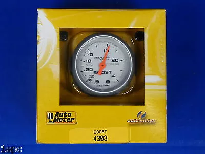 Auto Meter 4303 Ultra Lite Vacuum Boost Mechanical Gauge 2 1/16 30 In.Hg/ 30 PSI • $90.01