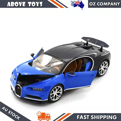 Licensed Precision Diecast Car 2017 Bugatti Chiron - Blue Scale 1:18 Model Toy • $80.24