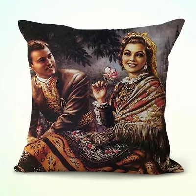  Decorative Spanish Classic Spanish Artwork Mexican Cushion Cover • $15.91