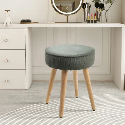 Green/Grey Dressing Table Stool Piano Chair Bedroom Beauty Makeup Vanity Seat • £29.95