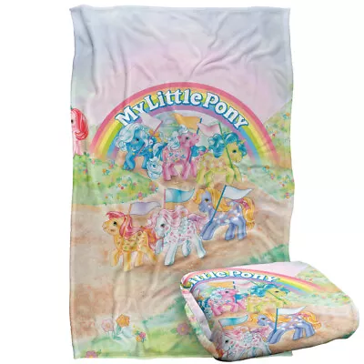 My Little Pony Retro Classic Ponies Silky Touch Super Soft Throw Blanket • $44.99