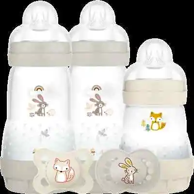 Mam Easy Start Newborn Essentials colours Of Nature Anti-colic Bottle Set • £22.55
