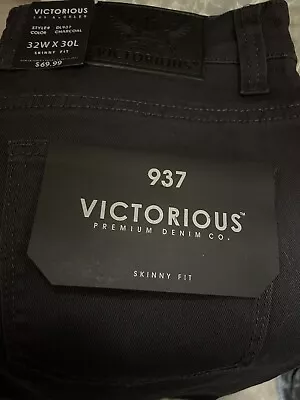 Victorious Men's Skinny Fit Jeans Stretch Colored Pants   DL937 • $25