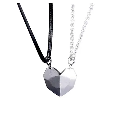 Matching Couples Necklaces For Boyfriend And Girlfriend Magnetic Heart Necklace • $5.98