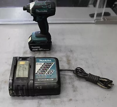 Makita 18V XDT11 Cordless 1/4  Impact Driver Drill 18 Volt LXT Set • $25