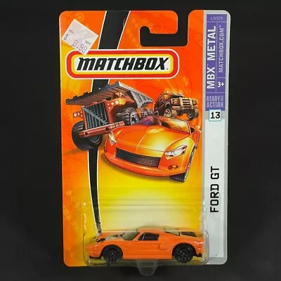 2007 Matchbox MBX Metal Ford GT #13 Orange Diecast SEALED • $9.56