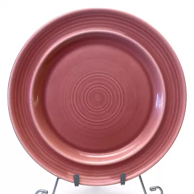Vintage Metlox Colorstax Pink Rose Stoneware Dinner Plate • $12.60