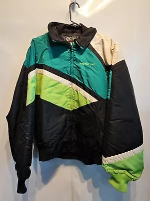 Vintage Arctic Cat Jacket Snowmobile Racing Coat Mens Large Vtg Arcticwear Liner • $54.95