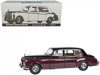 1964 Rolls Royce Phantom V Duotone Royal Garnet Red Mason's Black 1/18 Diecast C • $208.63