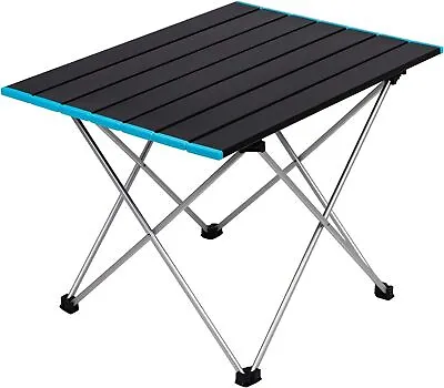 Foldable Portable Outdoor Camping Table Aluminum Collapsible Table With CarryBag • £11.95