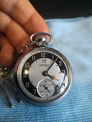Ingersoll Triumph Pocket Watch With Chain • £40