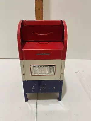 Vintage Metal Mail Box Bank Superior Toy & Manufacturing Co. 9  • $28